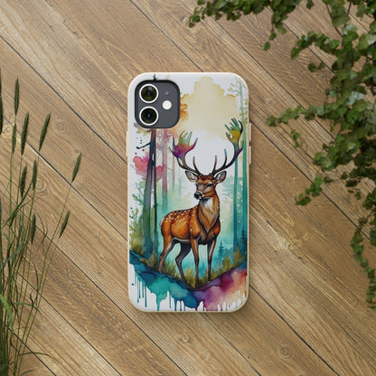 Forest Majesty Deer Biodegradable Case