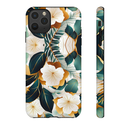 White Flowers Tough Case