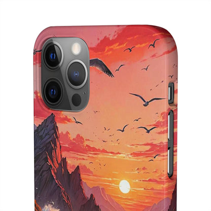 Seagull Sunset Art Snap Case - Colorwink