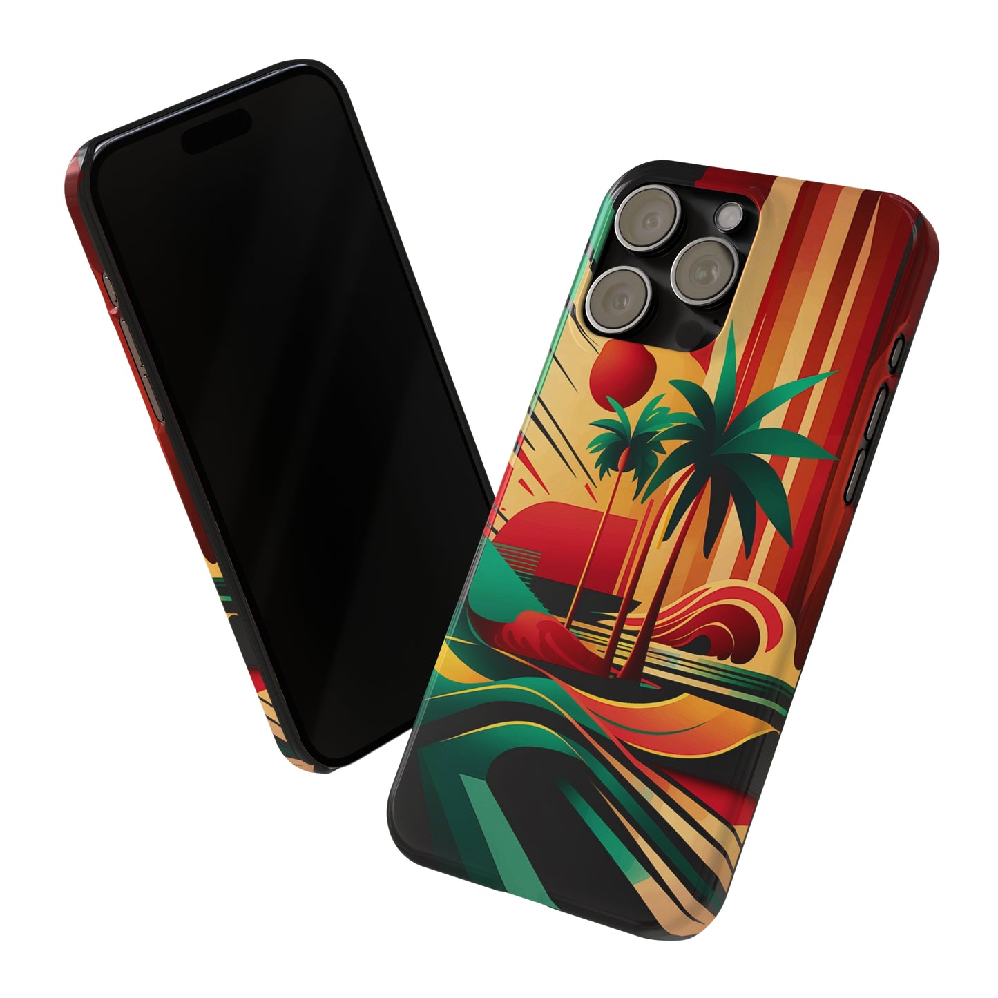 Beach Painting Slim Phone Case