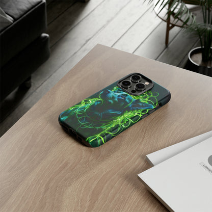 Green Neon Dog Tough Case