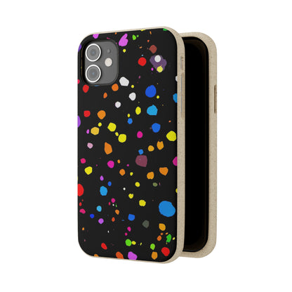 Colorful Dot Parade Biodegradable Case