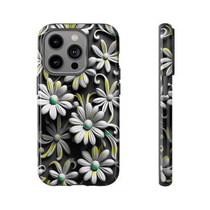 White Flowers Tough Case