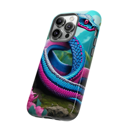 Blue Pink Snake Tough Case