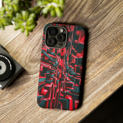 Red Illusion Art  Pattern Tough Case