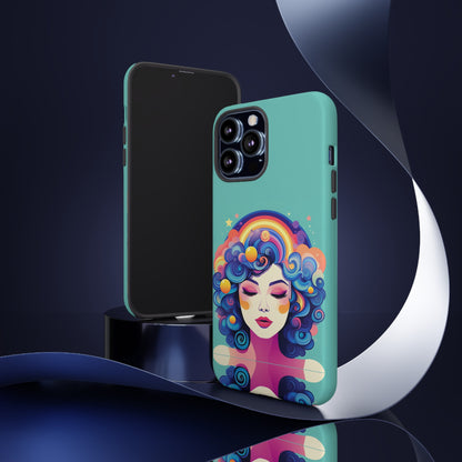 Blue Calm Lady Tough Case