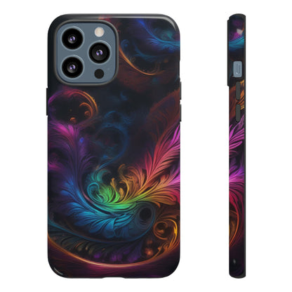 Dark Feather Pattern Tough Case