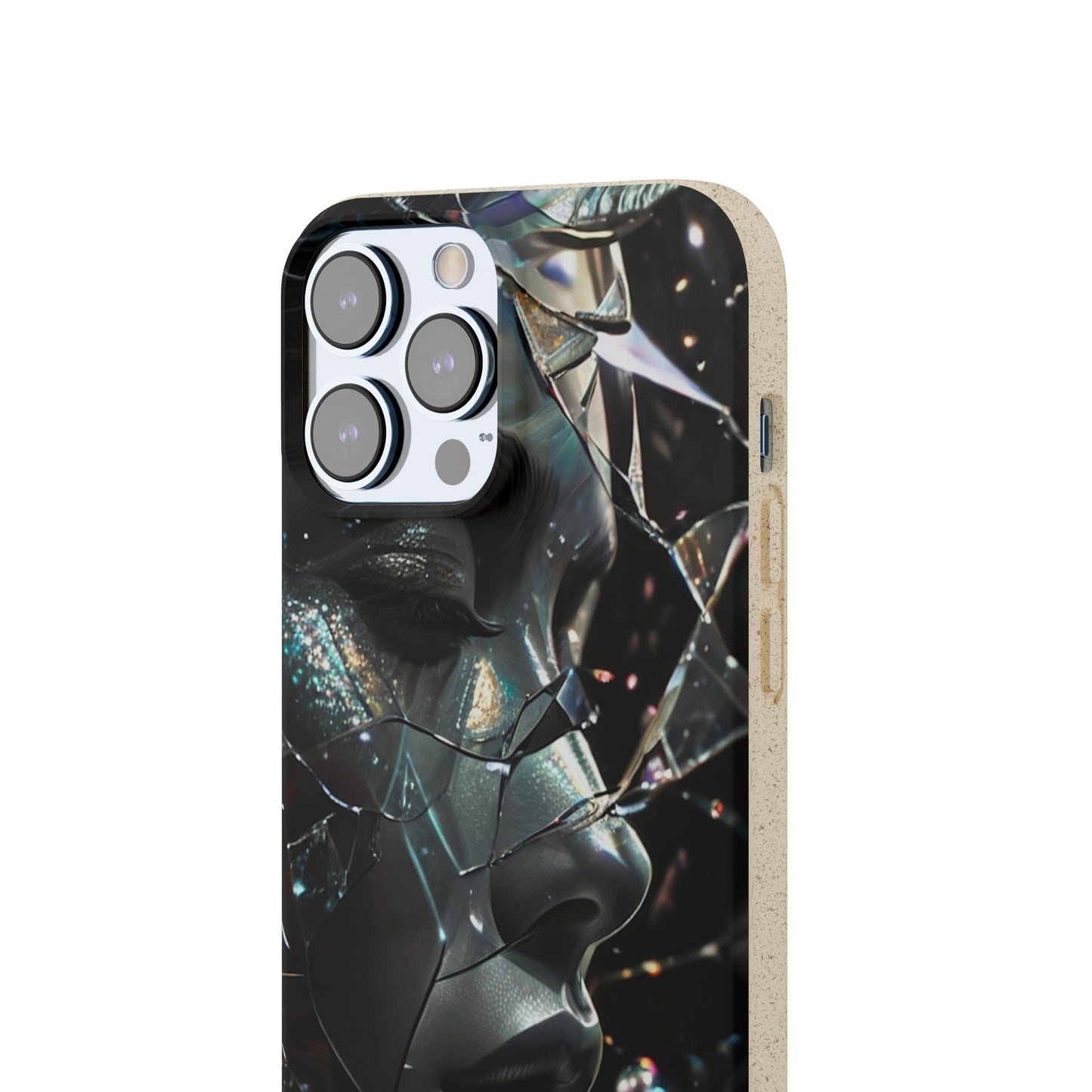 Fractured Glass art Biodegradable Case