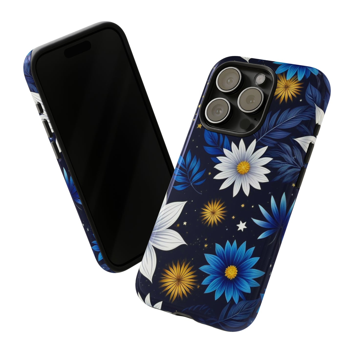 Blue Leaf Pattern Tough Case