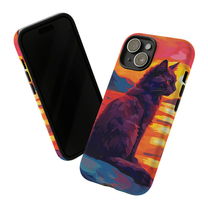 Sunset Cat Tough Case