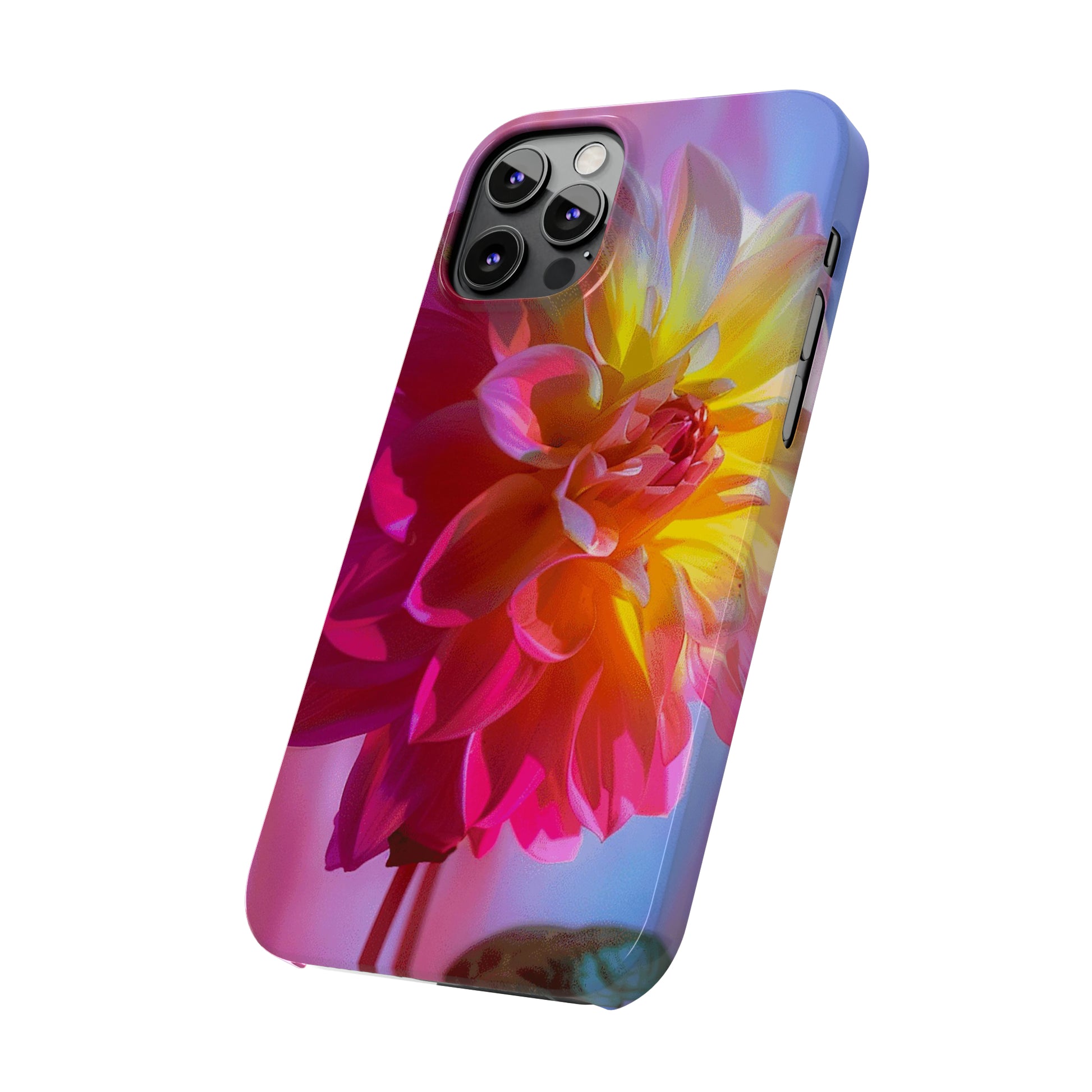 Floral Design Slim Phone Case - Colorwink