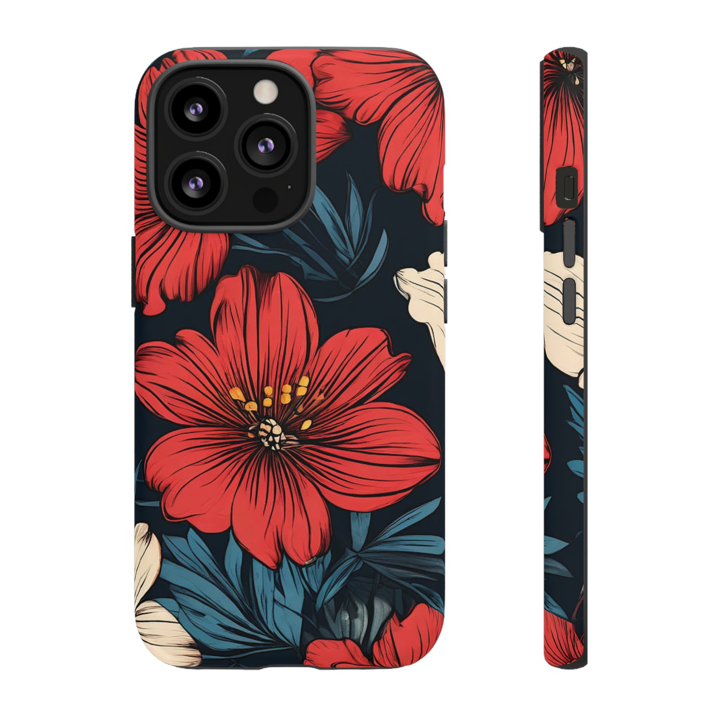 Red Dandelion  Art Design Pattern Tough Case