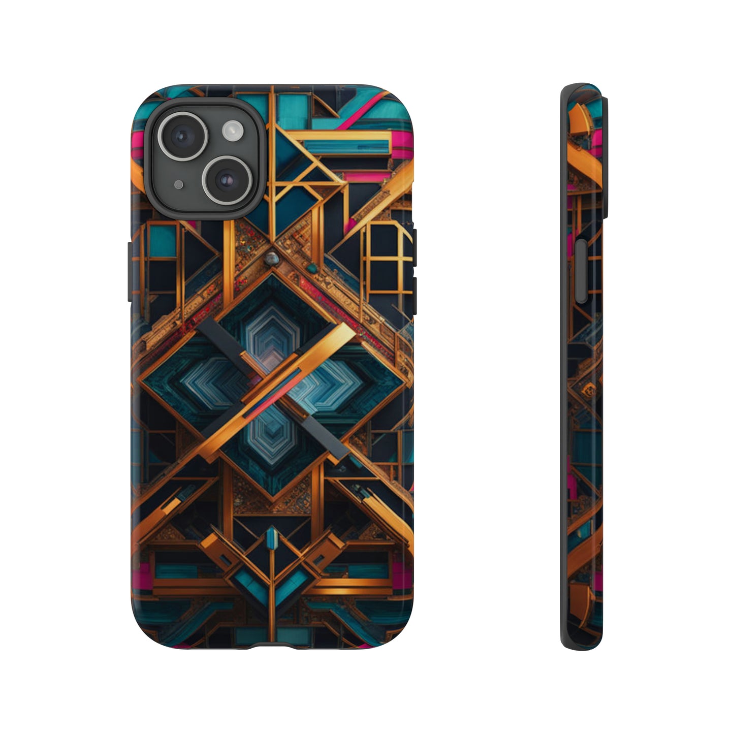 Abstract Tesseract Tough Case