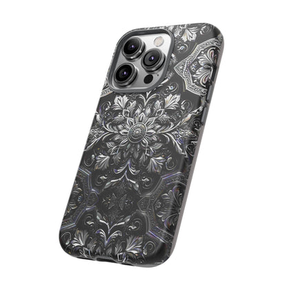 Monochrome Flowers Tough Case