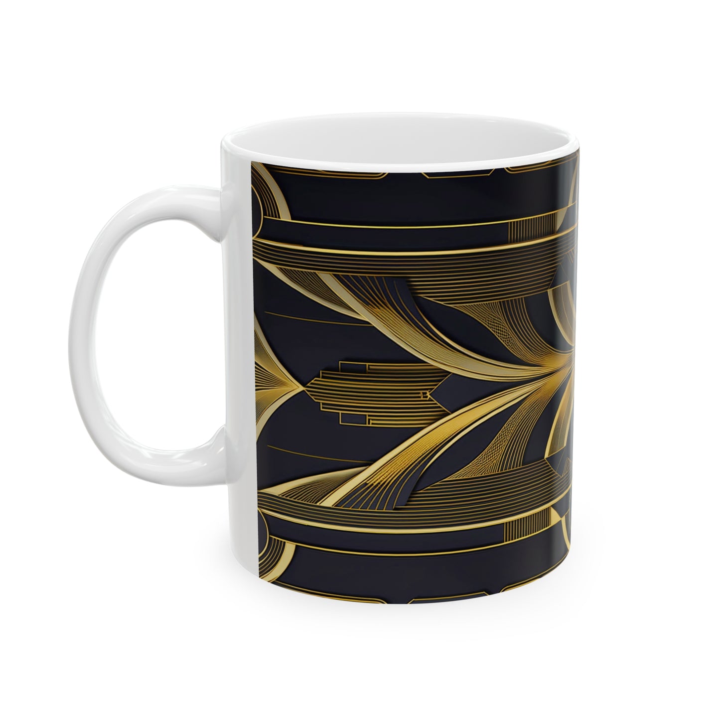 Black-Gold Design Coffee Mug