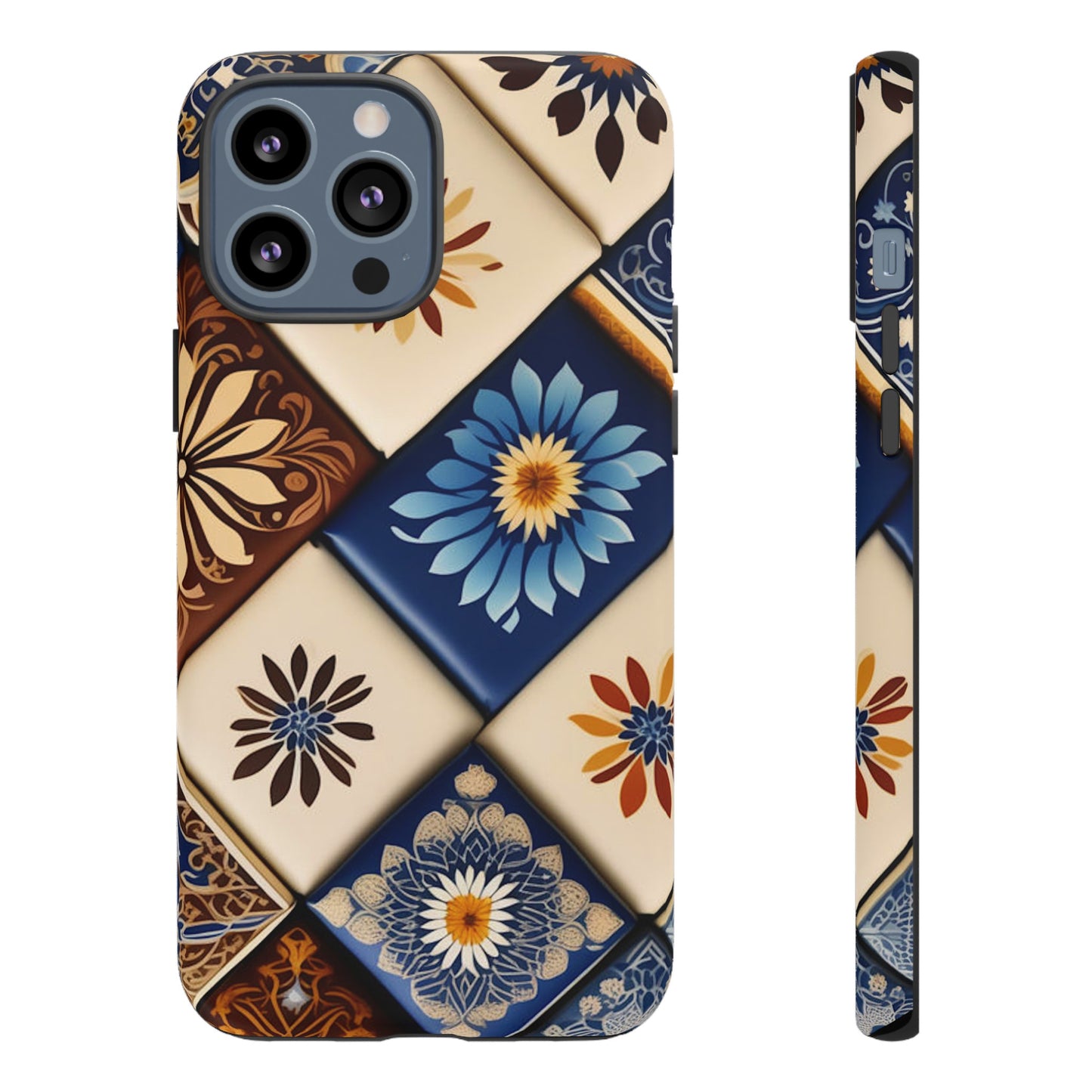 Floral Tiles Tough Case