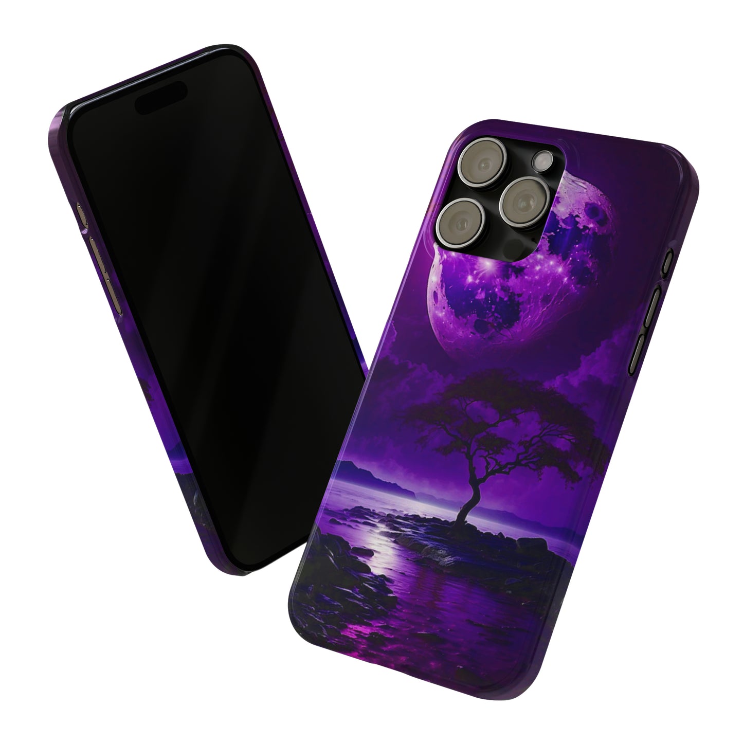 Violet Moon Slim Phone Case - Colorwink