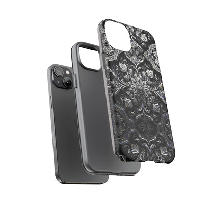 Monochrome Flowers Tough Case