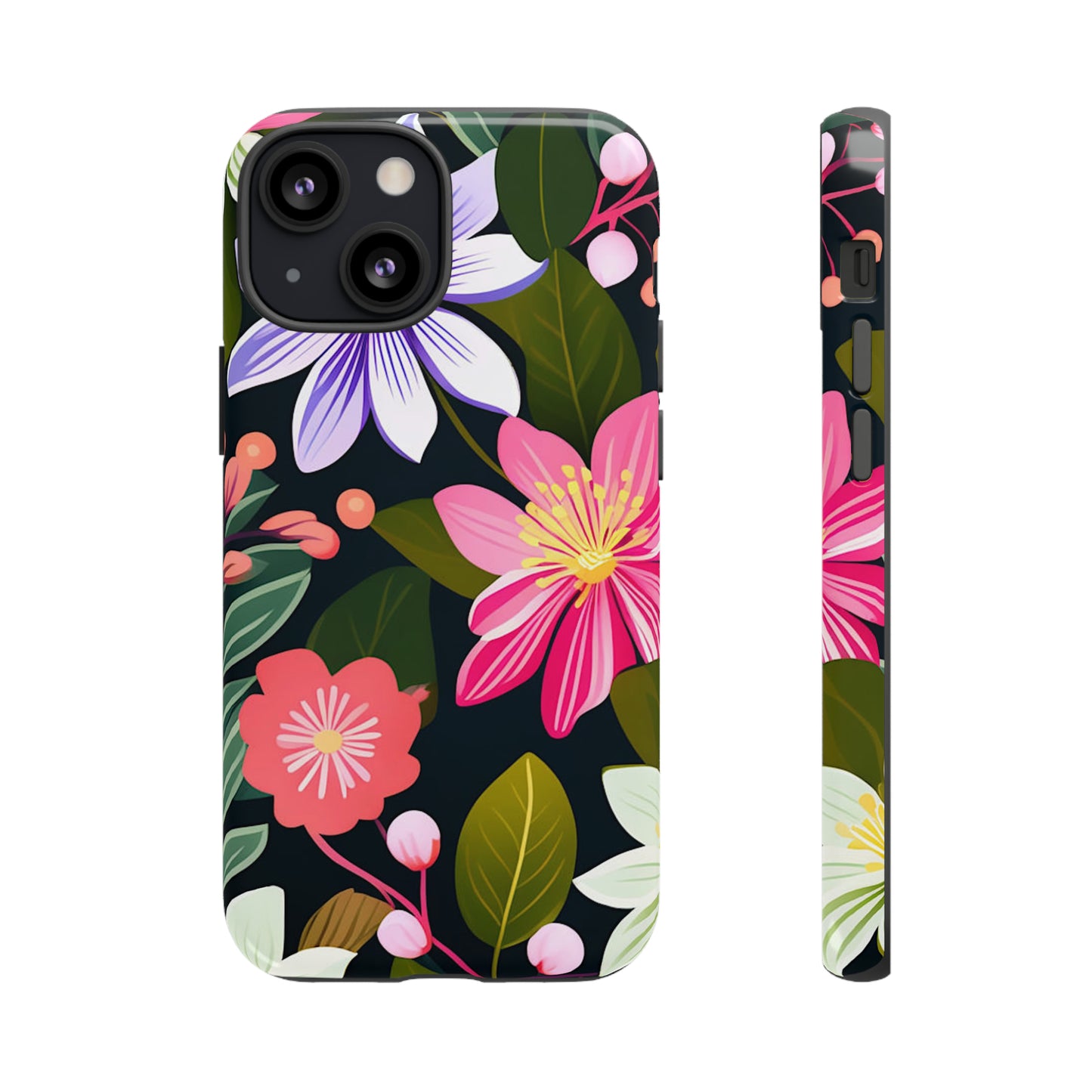 Pink Flower Pattern Tough Case