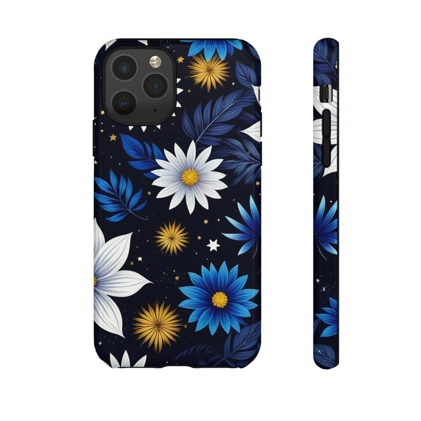 Blue Leaf Pattern Tough Case