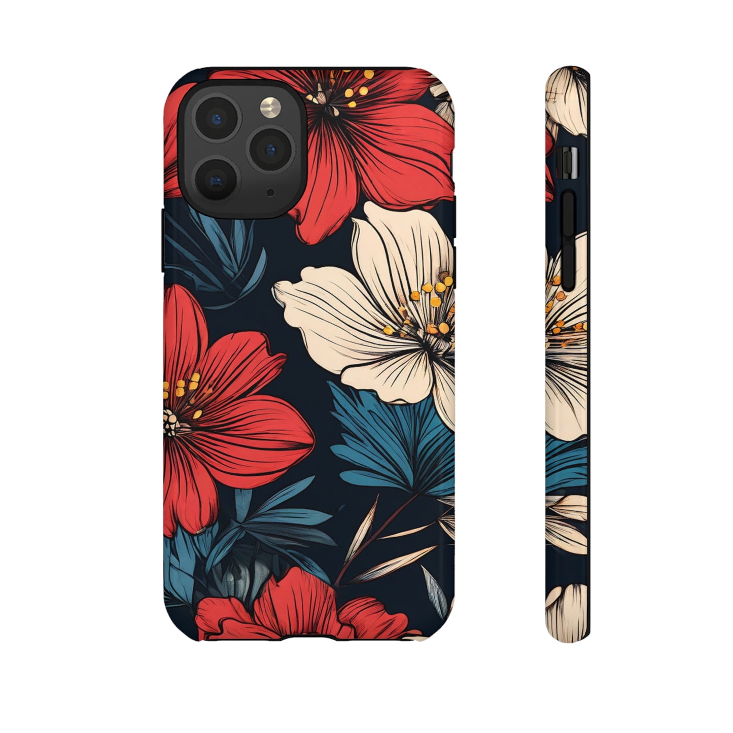 Two Flowers Tough Case