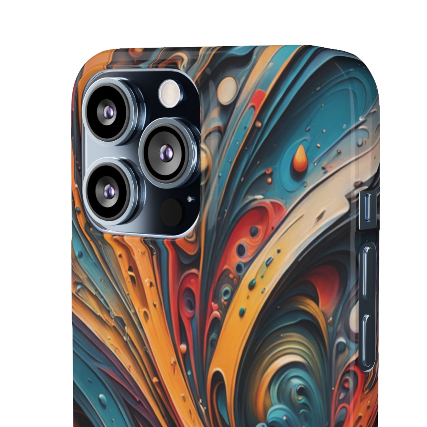 Abstract Colorful Swirls Snap Case - Colorwink