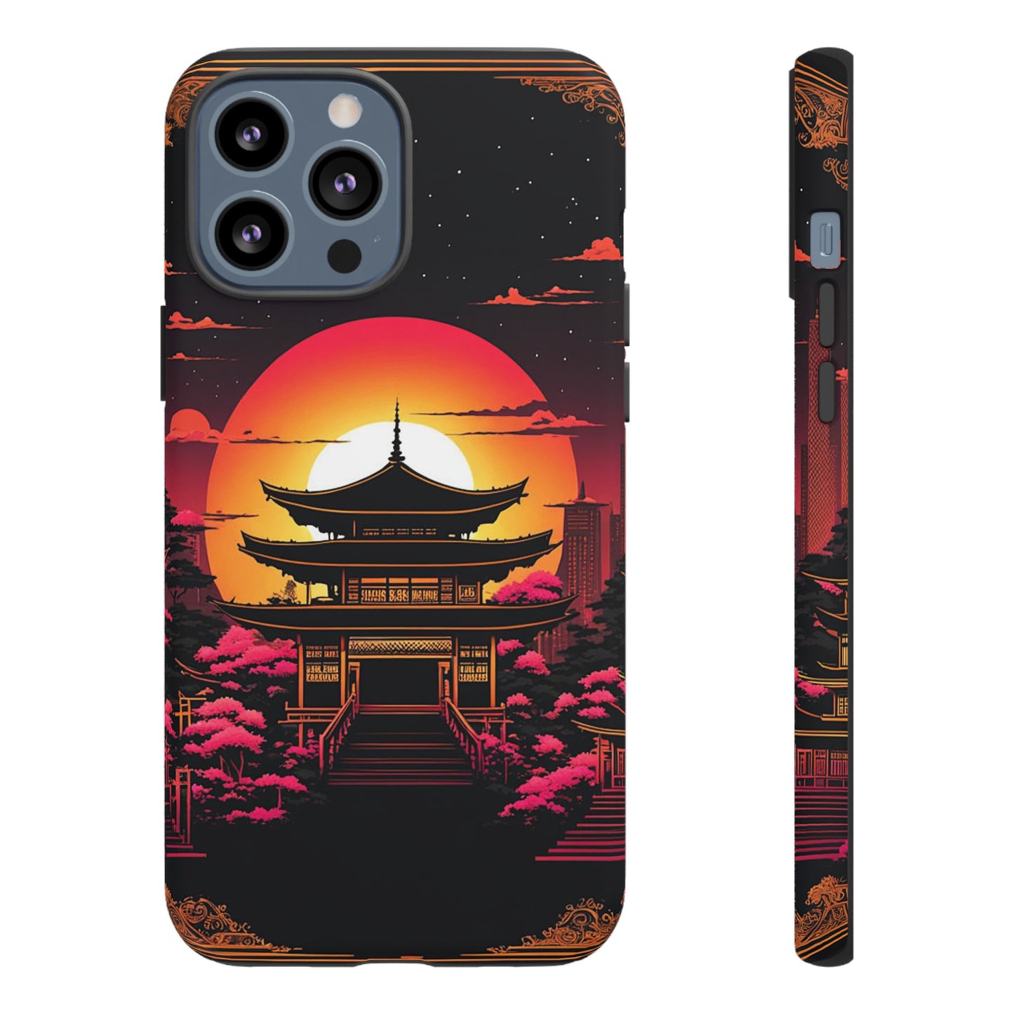 Sunset behind Pagoda Tough Case