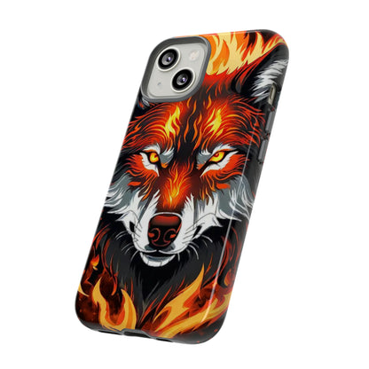 Fiery Wolf Tough Case