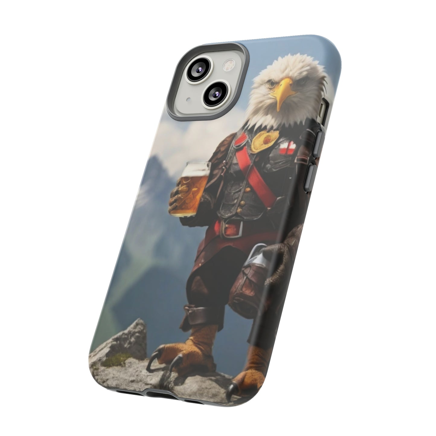 Eagle holding by a beer Tough Case