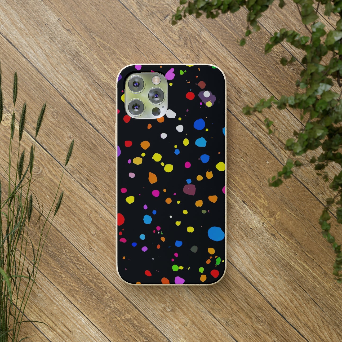 Colorful Dot Parade Biodegradable Case