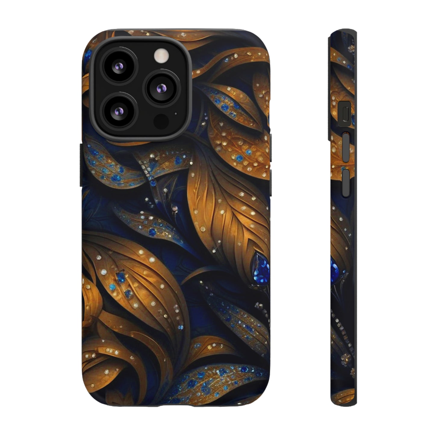 Golden Leaf Pattern Tough Case