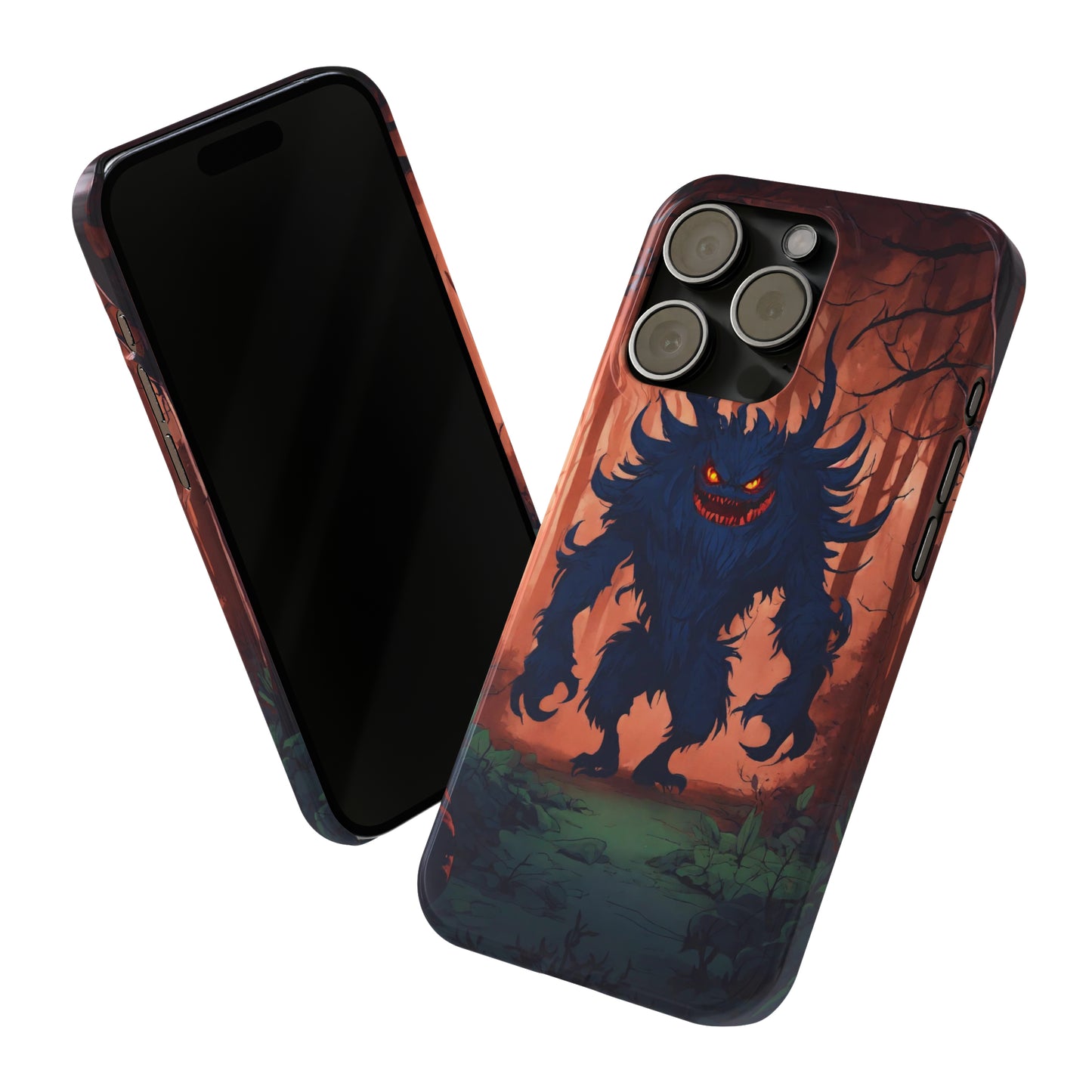 Terrifying Monster Slim Phone Case - Colorwink