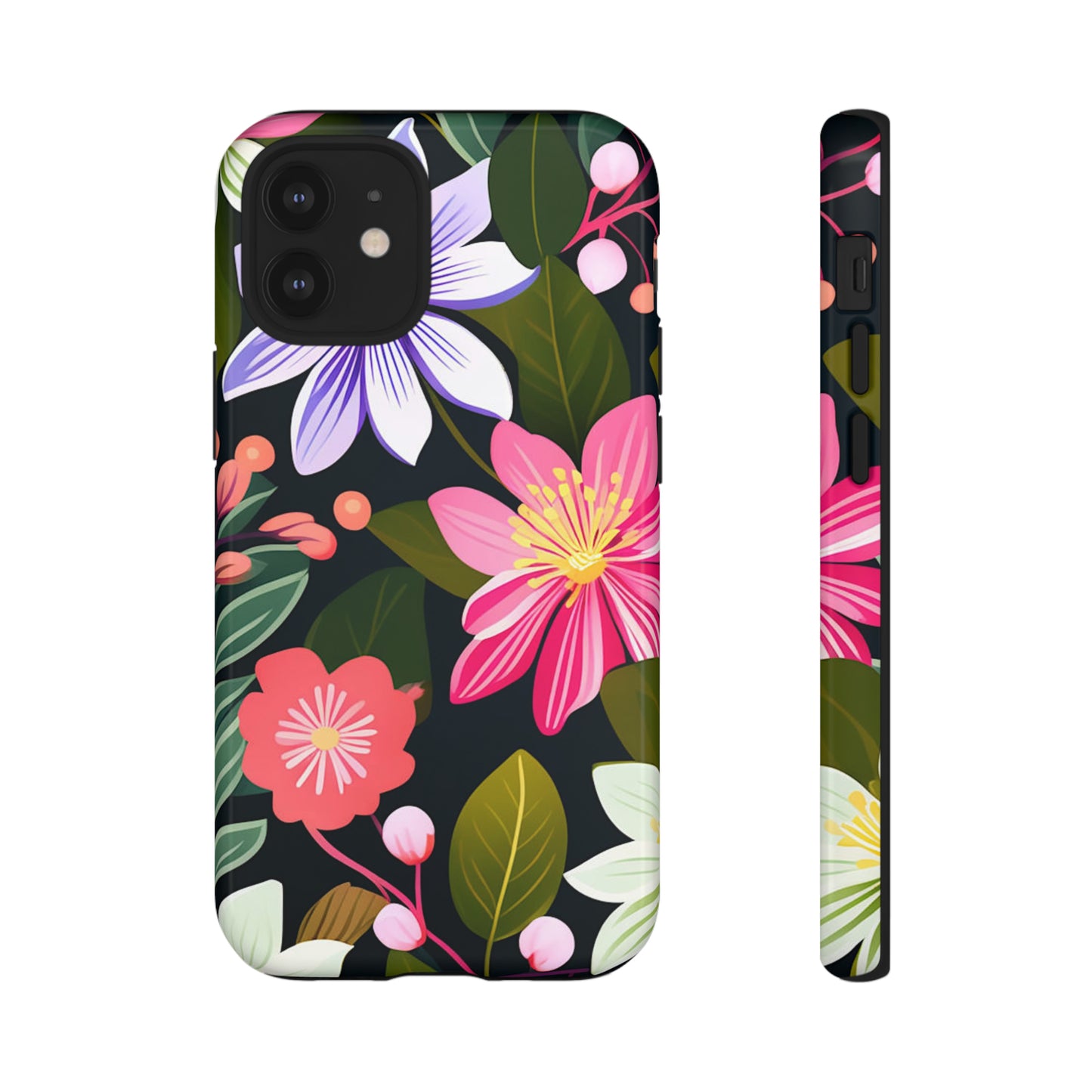 Pink Flower Pattern Tough Case