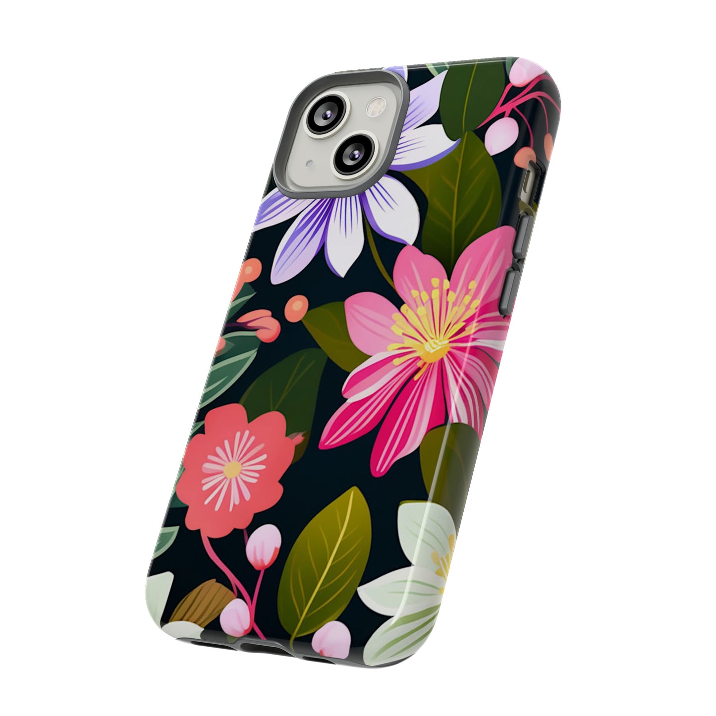 Pink Flower Pattern Tough Case