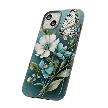 Flower and Butterfly Tough Case