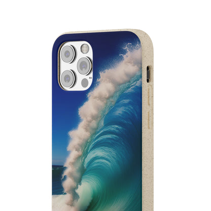 Deep Blue Wave Biodegradable Case