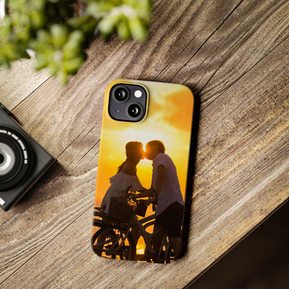 Sunset Kiss Slim Phone Case