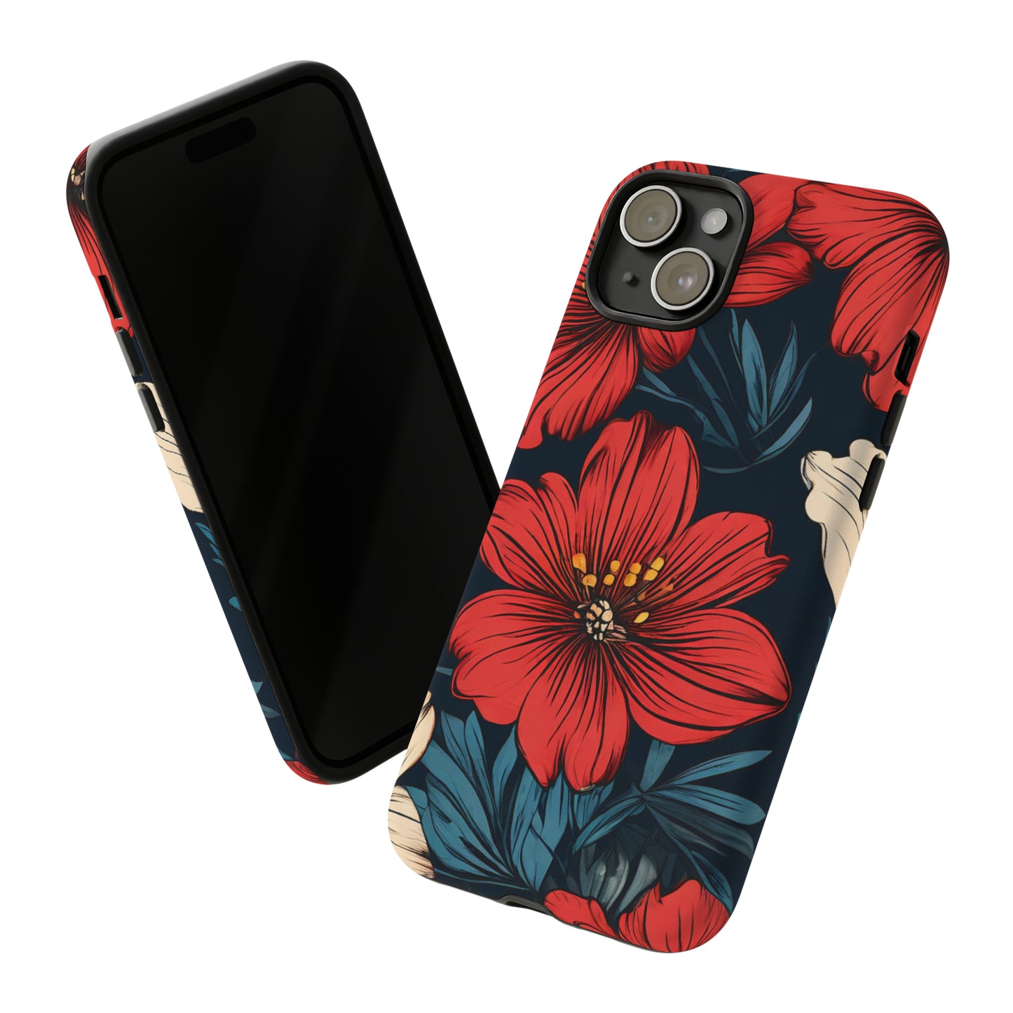 Red Dandelion  Art Design Pattern Tough Case