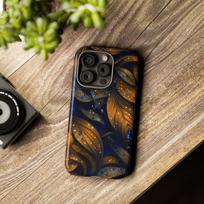 Golden Leaf Pattern Tough Case