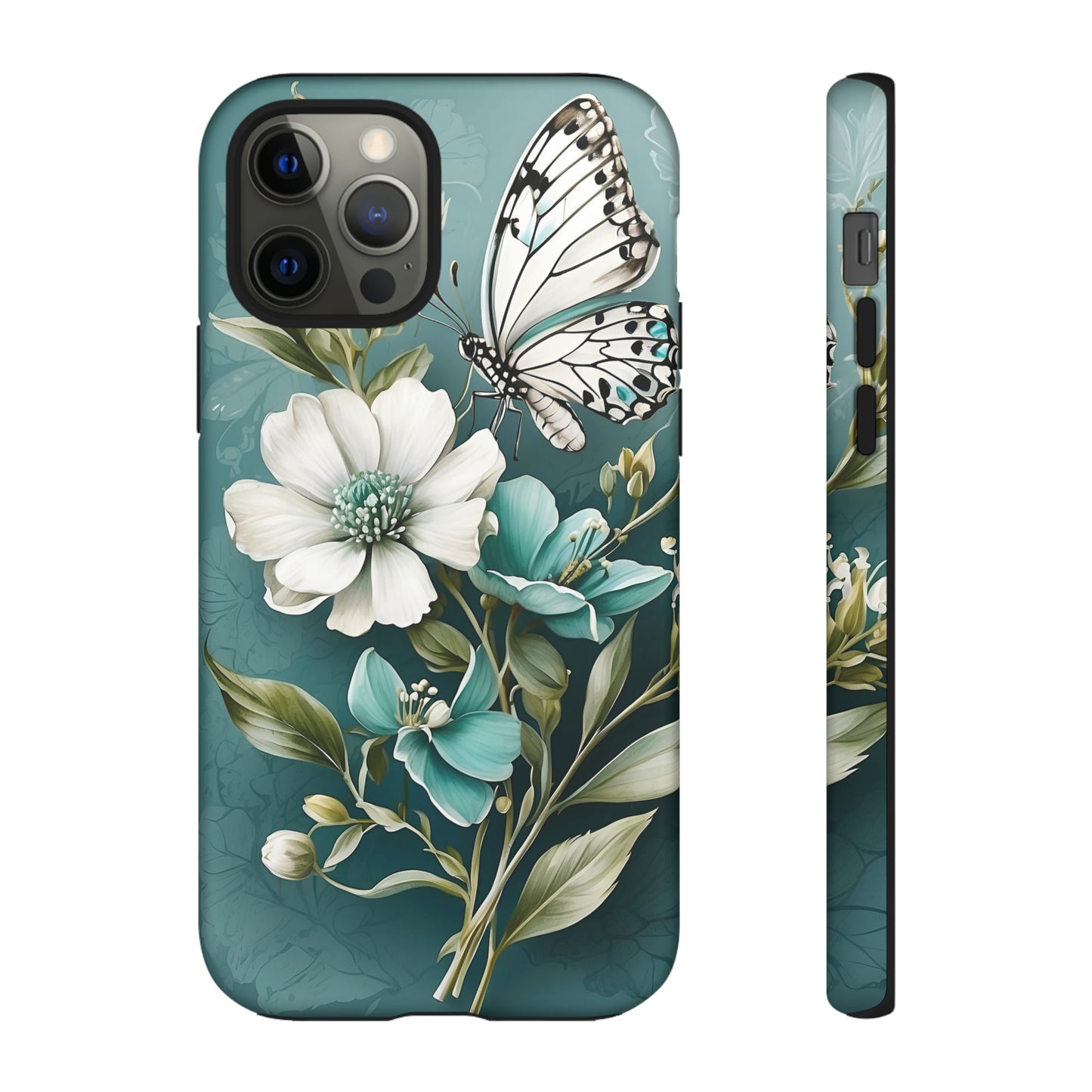 Flower and Butterfly Tough Case