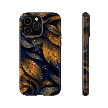 Golden Leaf Pattern Tough Case