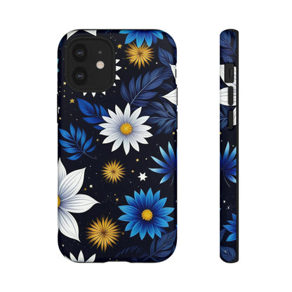 Blue Leaf Pattern Tough Case