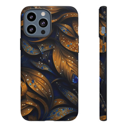 Golden Leaf Pattern Tough Case