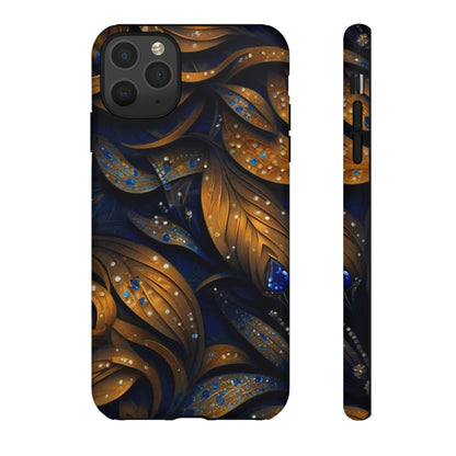 Golden Leaf Pattern Tough Case