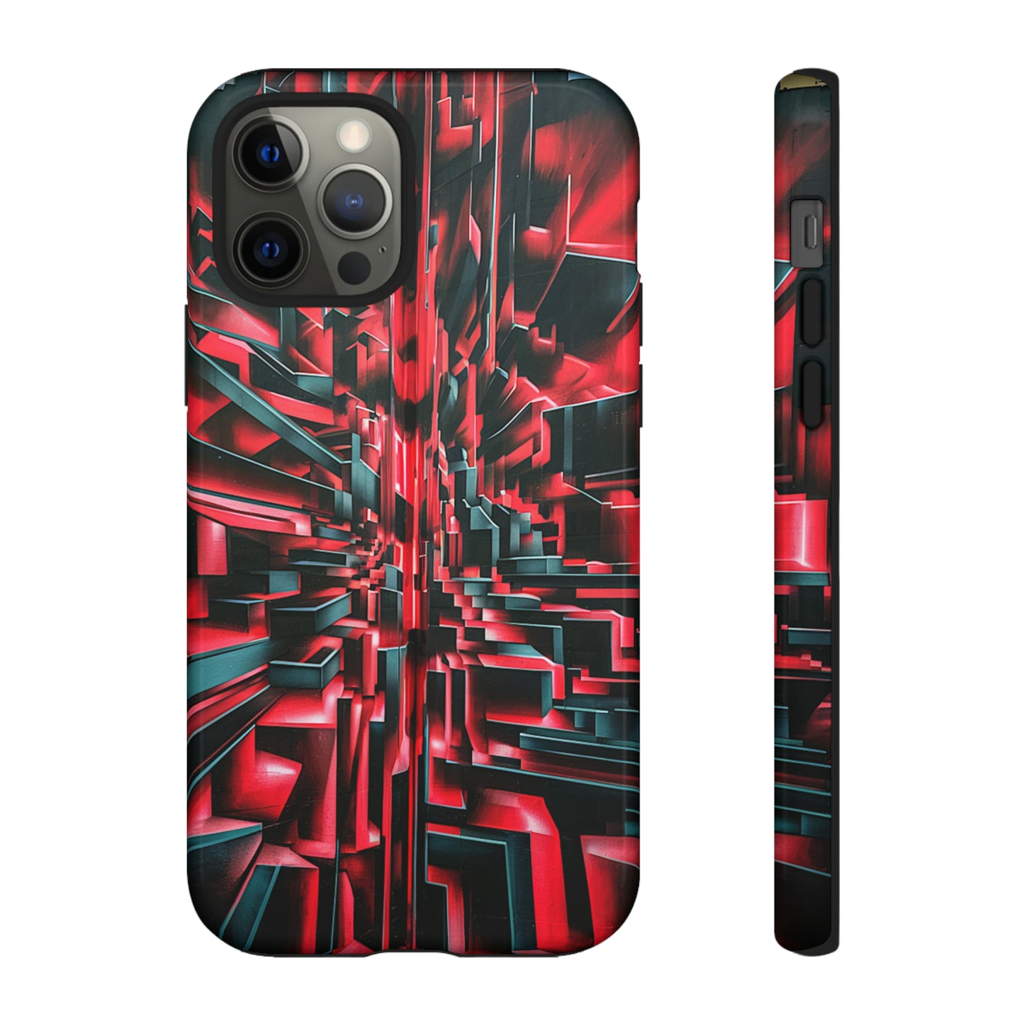 Red Illusion Art  Pattern Tough Case