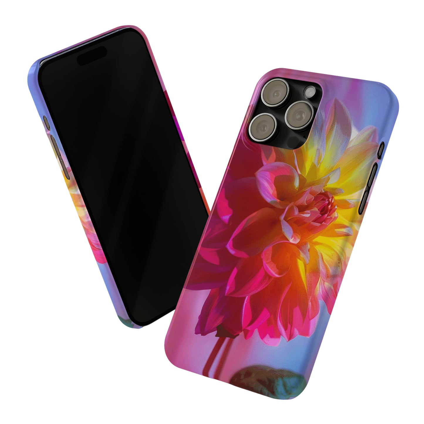 Floral Design Slim Phone Case - Colorwink