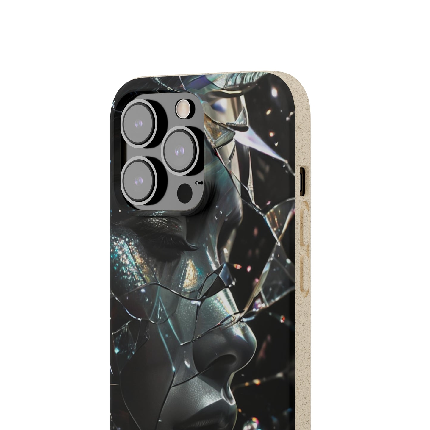 Fractured Glass art Biodegradable Case