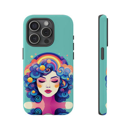 Blue Calm Lady Tough Case