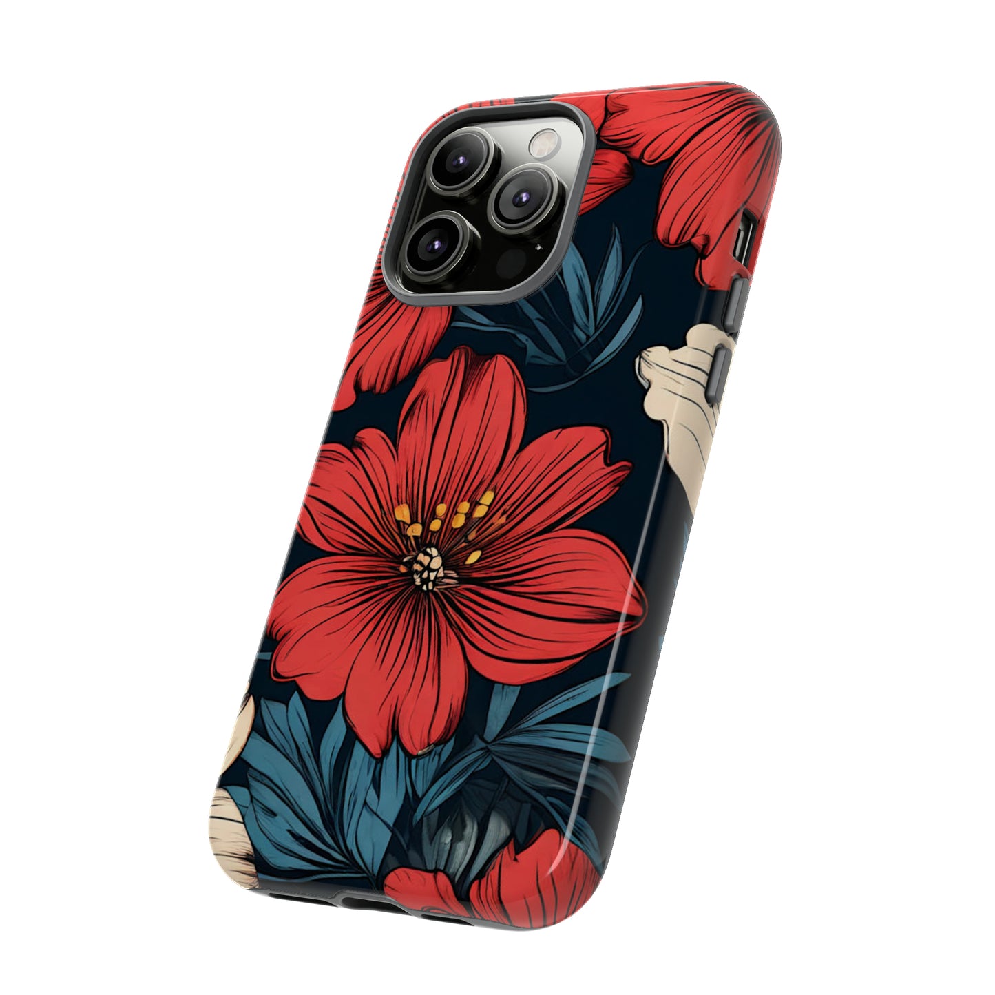 Red Dandelion  Art Design Pattern Tough Case