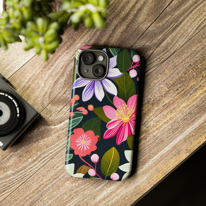 Pink Flower Pattern Tough Case